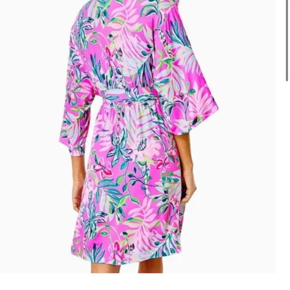 NWT Lilly Pulitzer Lucille Robe in I'm Feline Fine Rest and recharge XS XXS - Picture 5 of 12